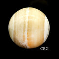 QTY 1 - Yellow Calcite Gemstone Sphere / 50-70mm AVG