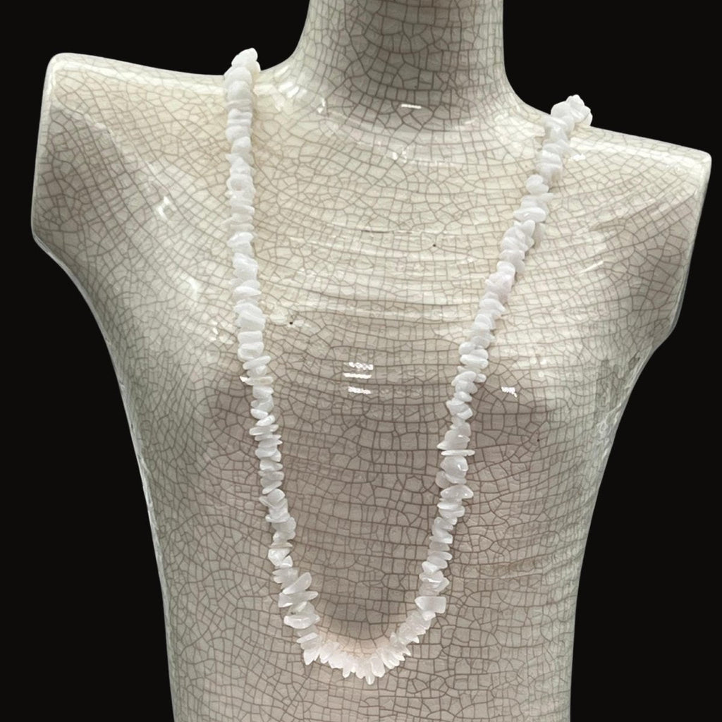 Quartz Strand Chip Necklace (32 Inches) (1 Piece) (INJD)