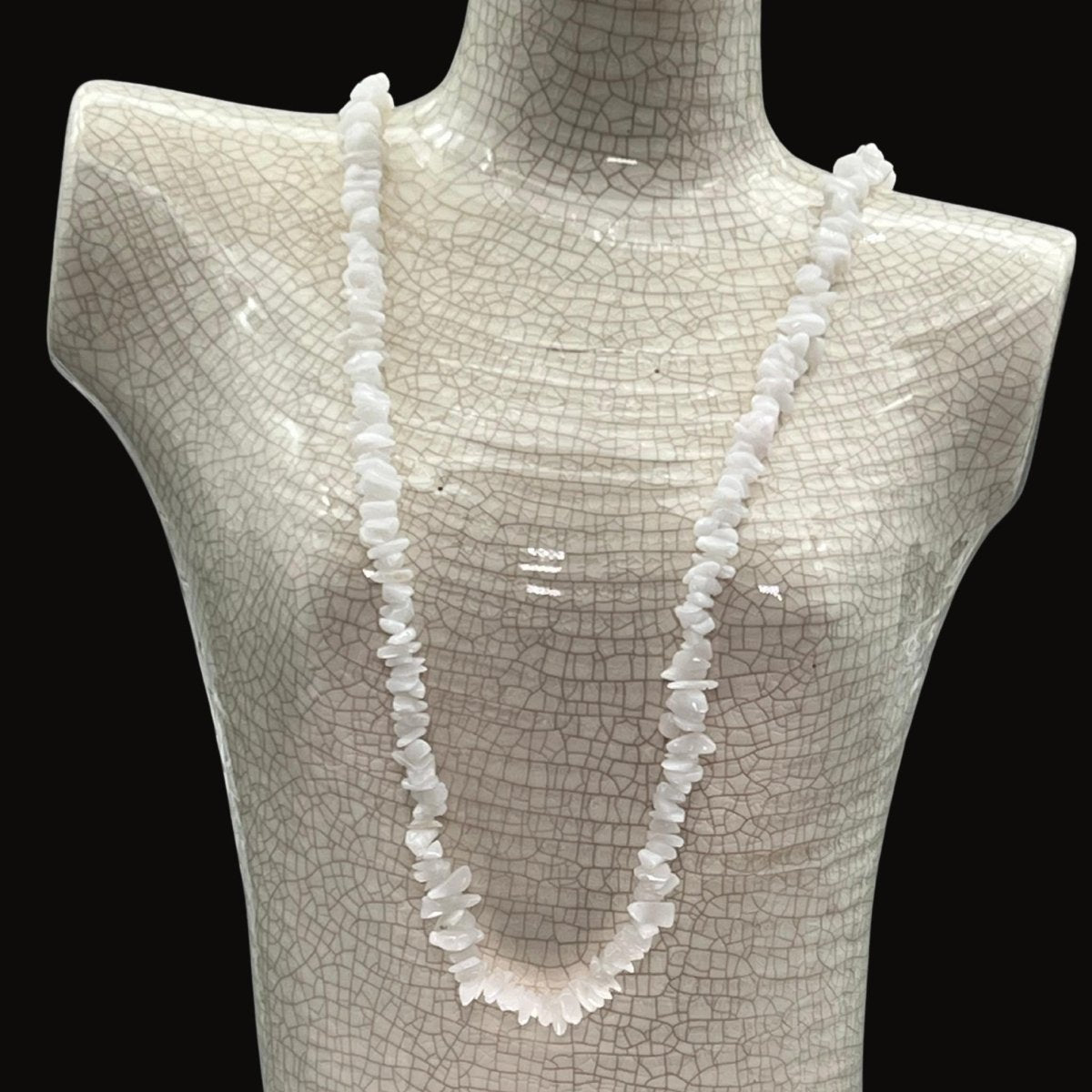 Quartz Strand Chip Necklace (32 Inches) (1 Piece) (INJD)