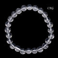 Quartz Tumbled Bracelet (1 Piece) Size 8 mm Crystal Bead Stretch Jewelry