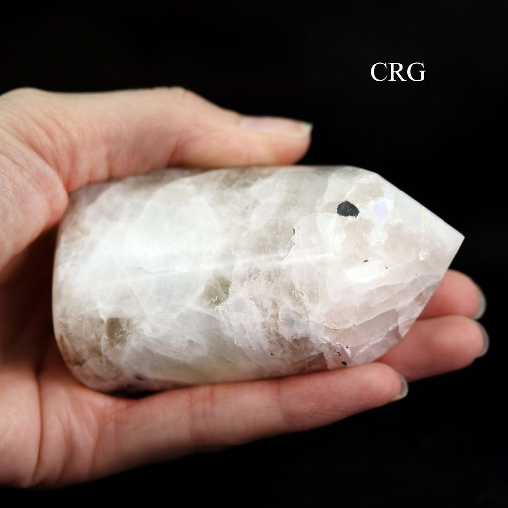 Rainbow Moonstone Full Polished Points (1 Kilogram) Size 1.5 to 3 Inches Crystal Gemstone Towers