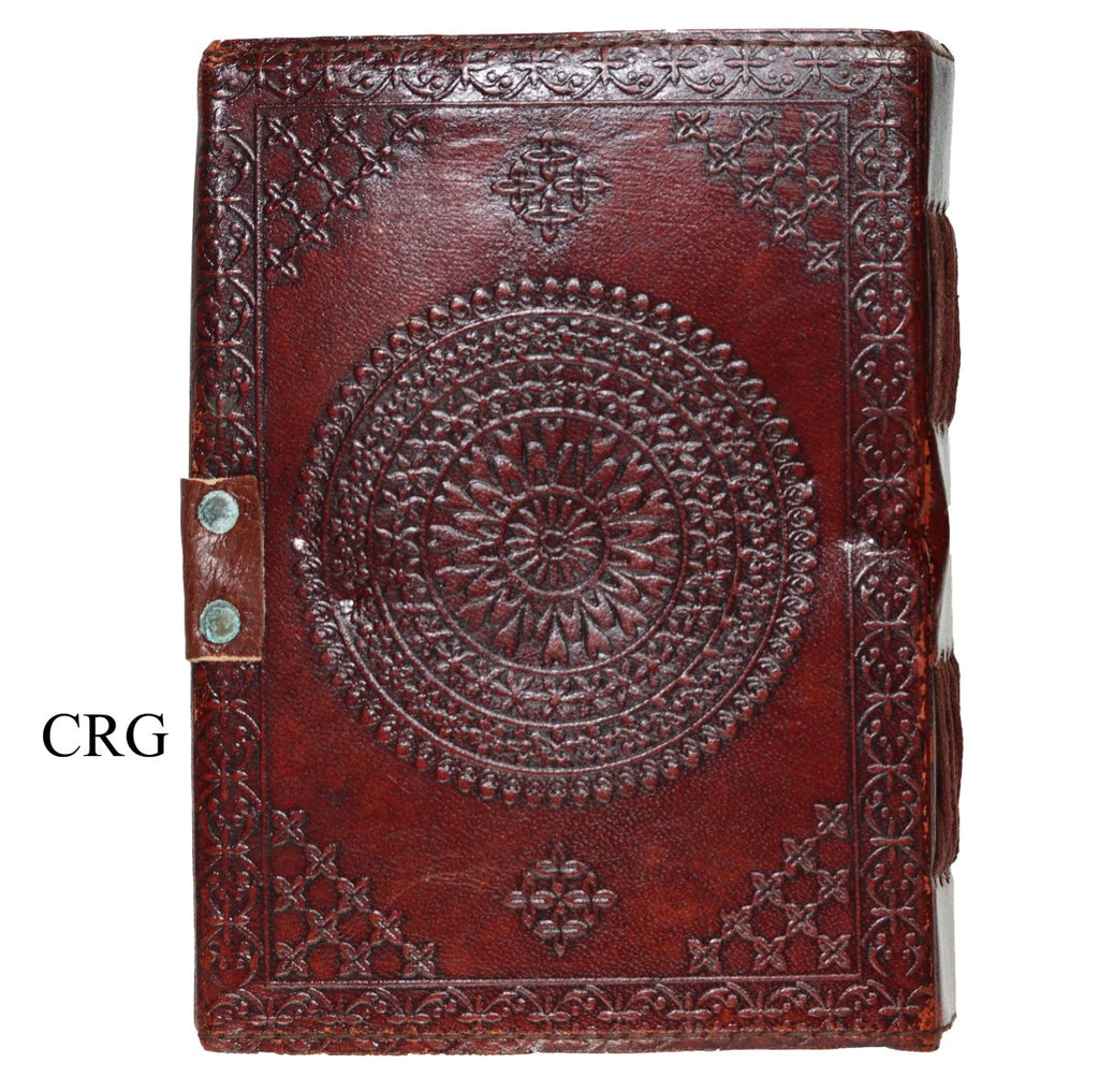 Rainbow Moonstone Leather Notebook / 6.7" x 4.7"