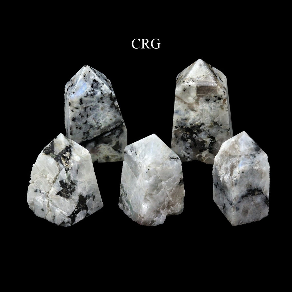 Rainbow Moonstone Top Polished Points (1 Kilogram) Size 1.5 to 2.5 Inches Crystal Gemstone Towers