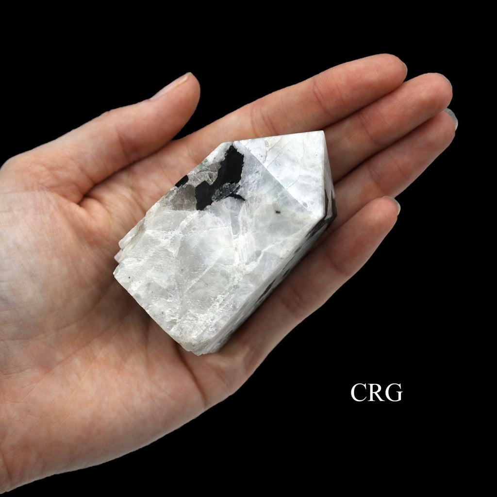 Rainbow Moonstone Top Polished Points (1 Kilogram) Size 1.5 to 2.5 Inches Crystal Gemstone Towers