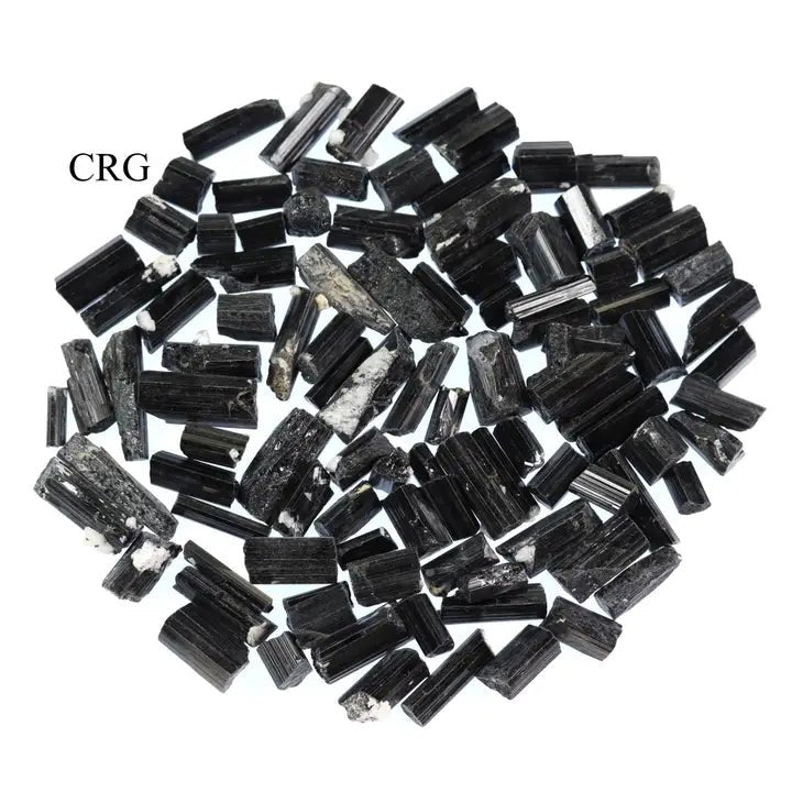 Raw Black Tourmaline Crystals (25g Lot) (Extra Quality)