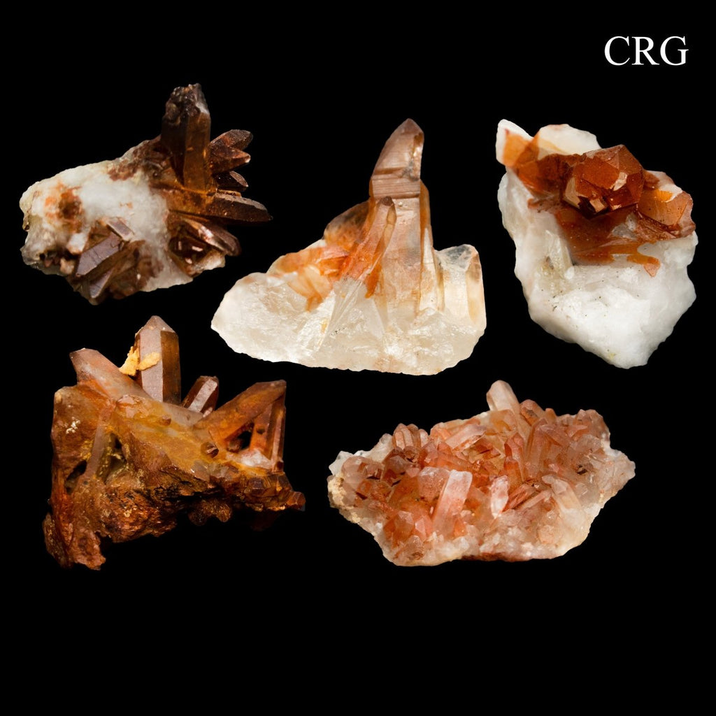 Red Quartz clusters from Morocco. Wholesale - 1 Full Size Flat