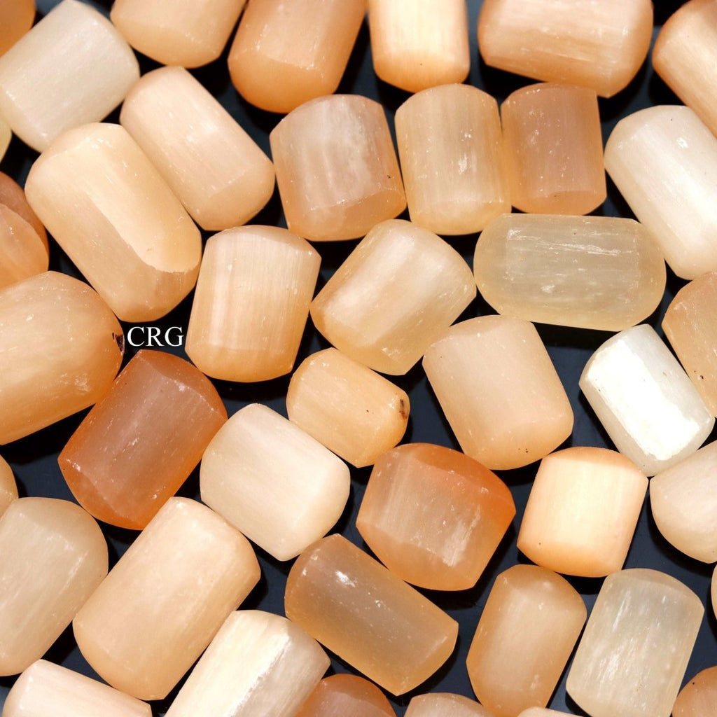 Red Selenite Hand-Carved Tumbled 25 to 50mm (8 Ounces)