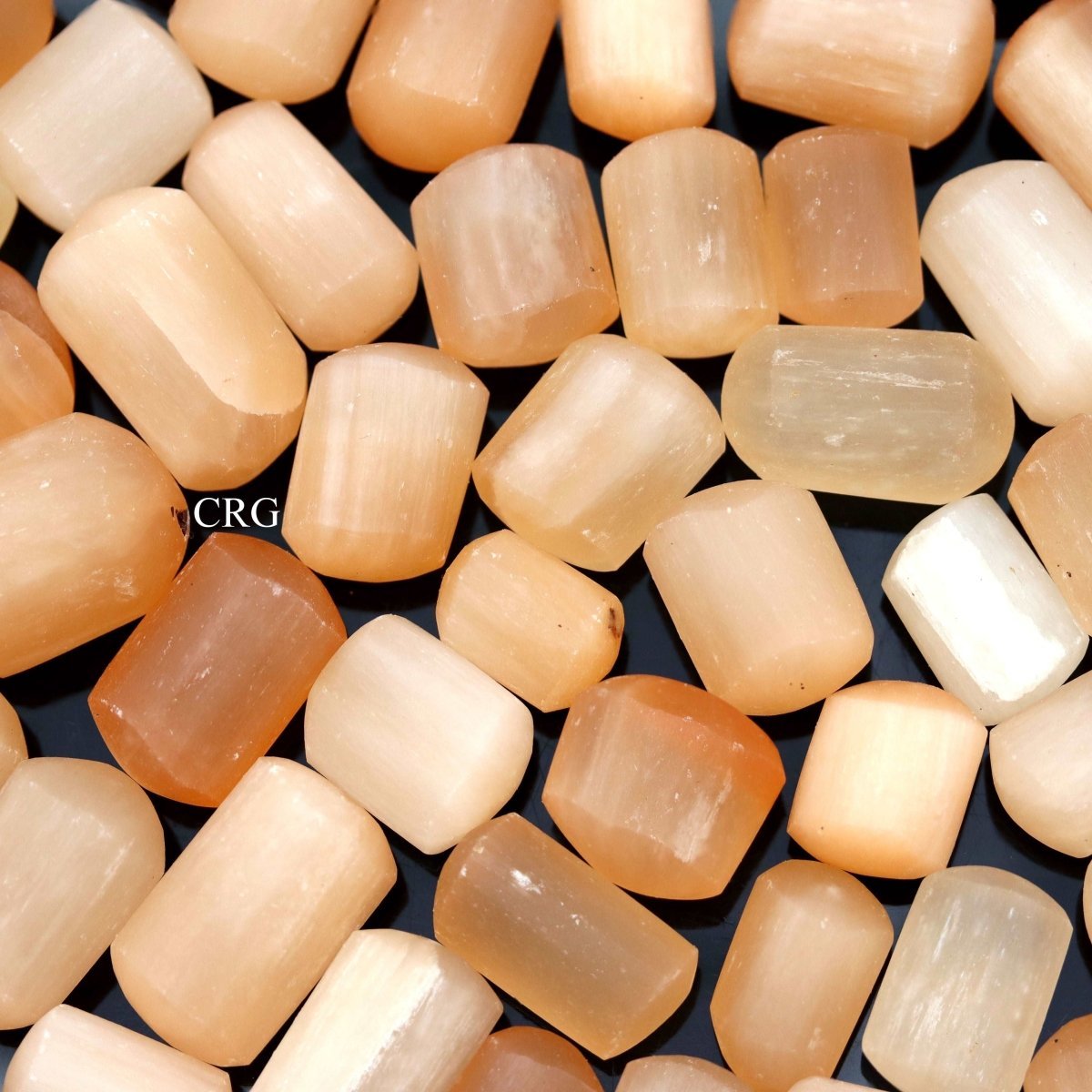 Red Selenite Hand-Carved Tumbled 25 to 50mm (8 Ounces)
