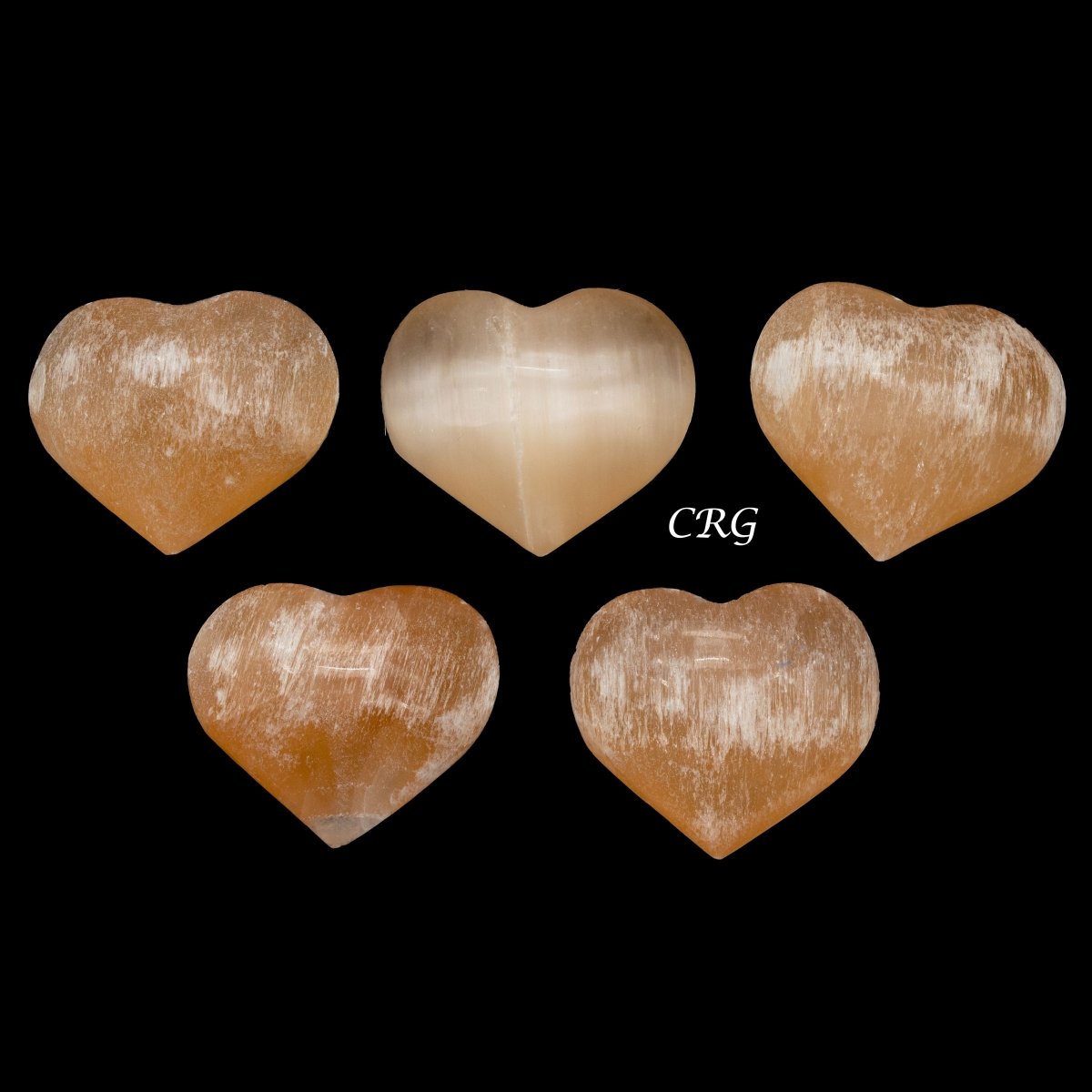 Red Selenite Heart 2.5 to 3 inches (1 Piece)