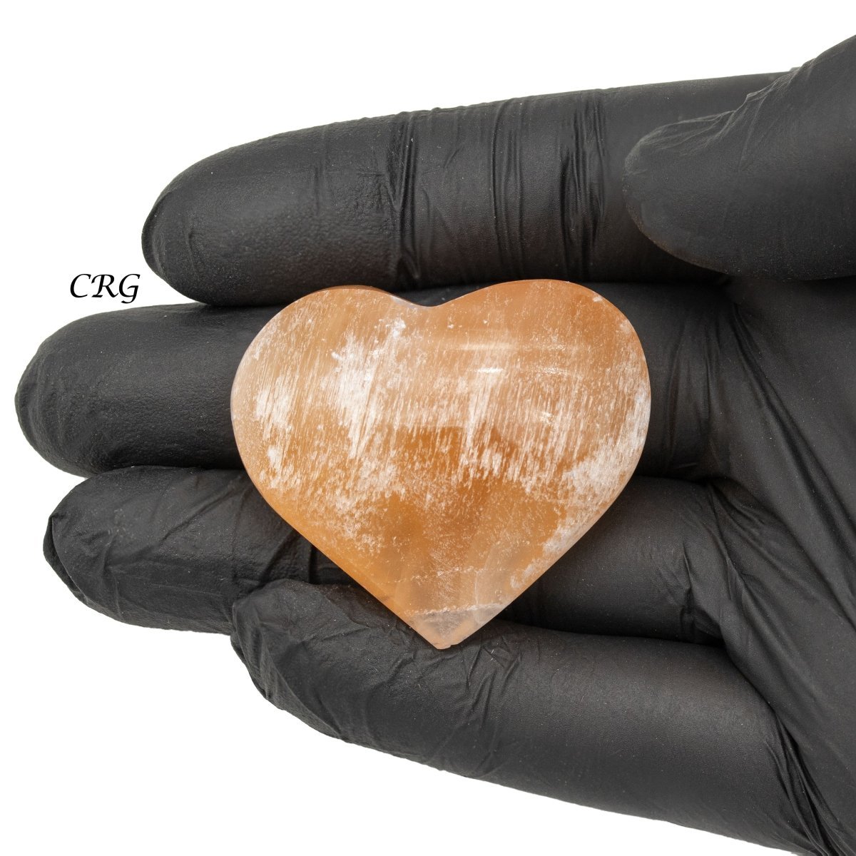 Red Selenite Heart 2.5 to 3 inches (1 Piece)