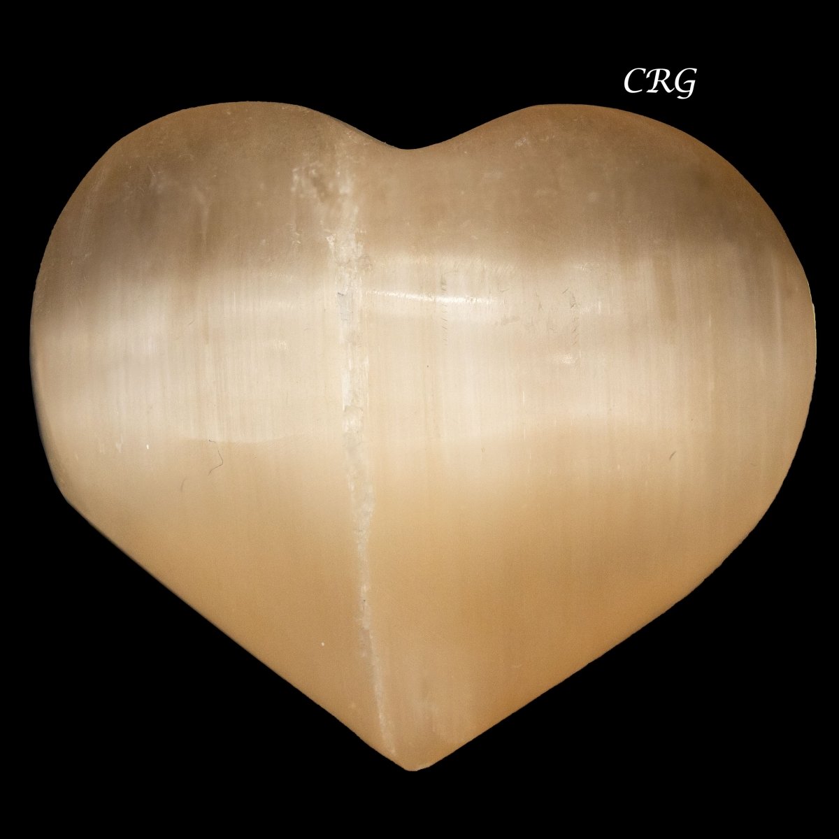 Red Selenite Heart 2.5 to 3 inches (1 Piece)