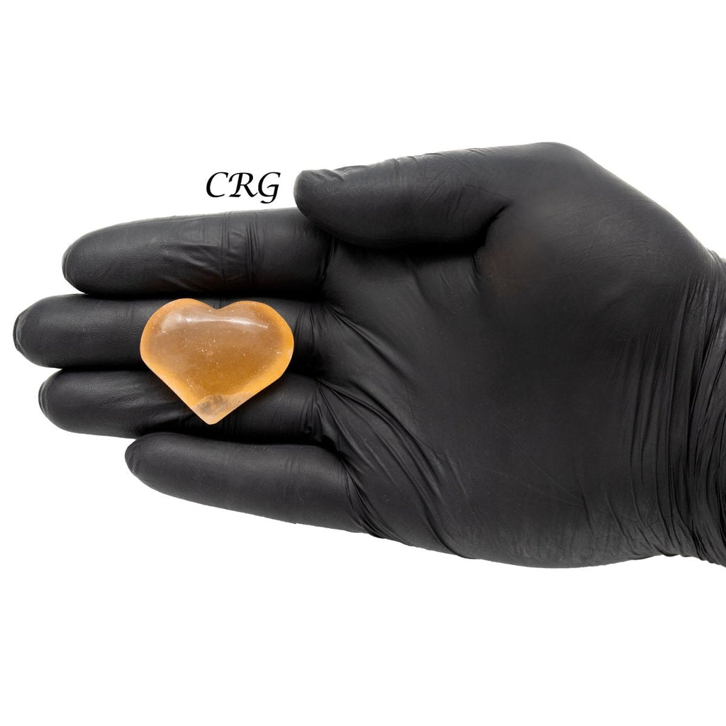 Red Selenite Puffy Heart 40 to 55mm (4 Pieces)