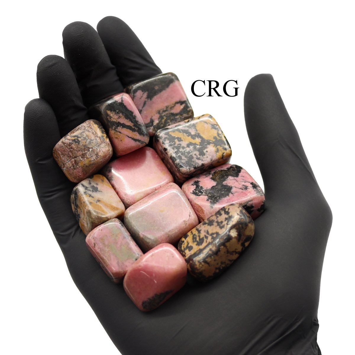 Rhodonite Tumbled 1 to 2 inch Wholesale Lot (8 ounces)