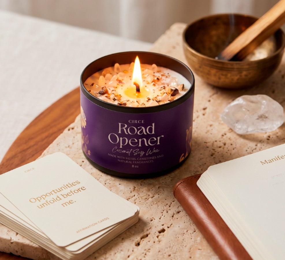 Road Opener Candle — 8 oz Ritual to Remove Obstacles