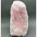 Rose Quartz Lamp 3 Inch Wood Base Size 2.5 to 3.5 Inches Crystal Decor