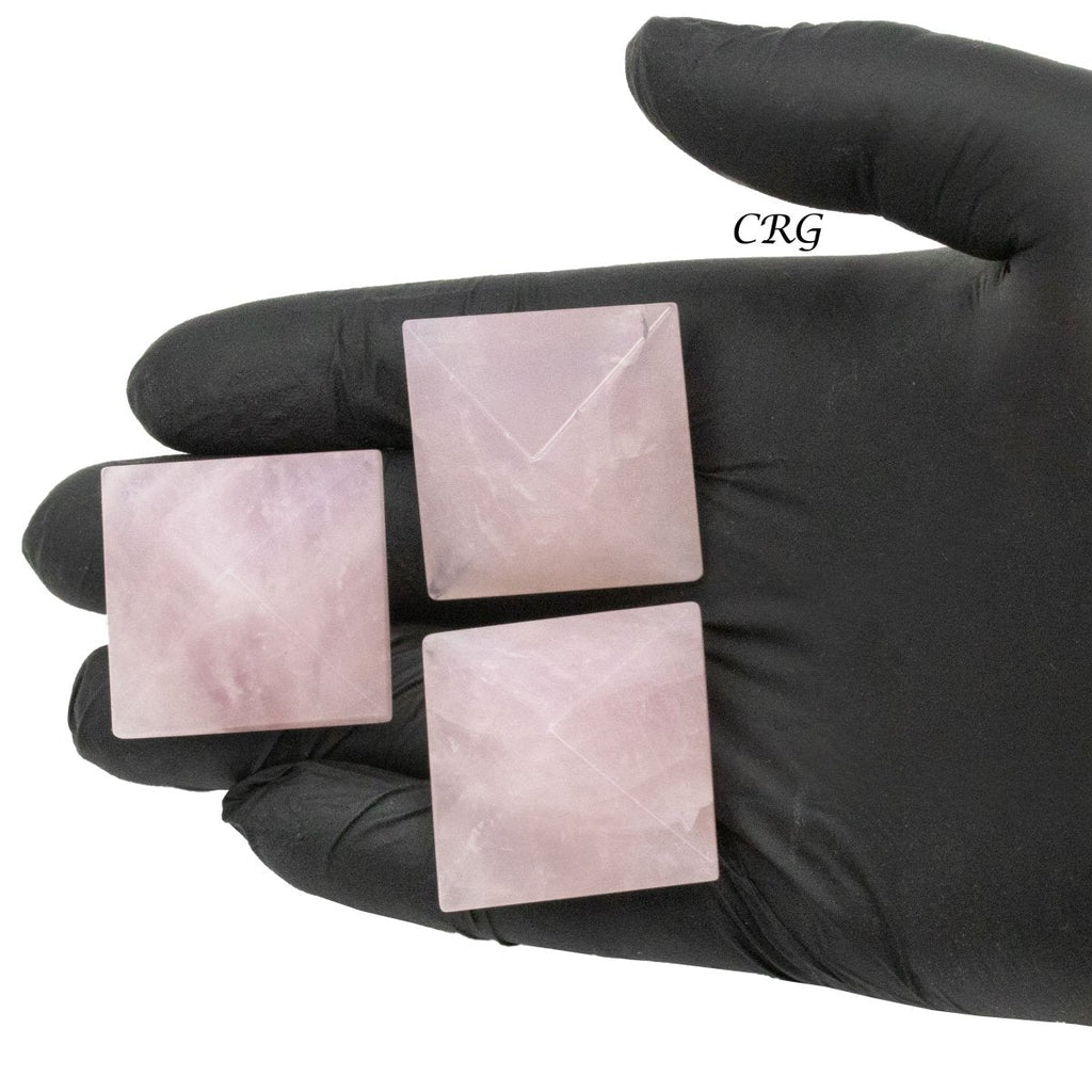 Rose Quartz Octahedron (5 Pieces) Size 25 by 35 mm Crystal Gemstone Shapes