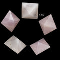 Rose Quartz Octahedron (5 Pieces) Size 25 by 35 mm Crystal Gemstone Shapes