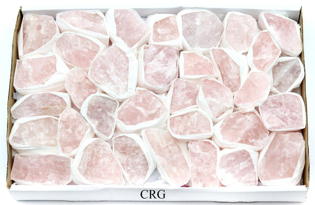 Rose Quartz Rough Large Flat (1 Flat) Size 1.5 to 2.5 Inches Bulk Wholesale Lot