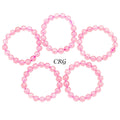 Rose Quartz Tumbled Bracelet (1 Piece) Size 10 mm Tumbled Stretch Bead Jewelry