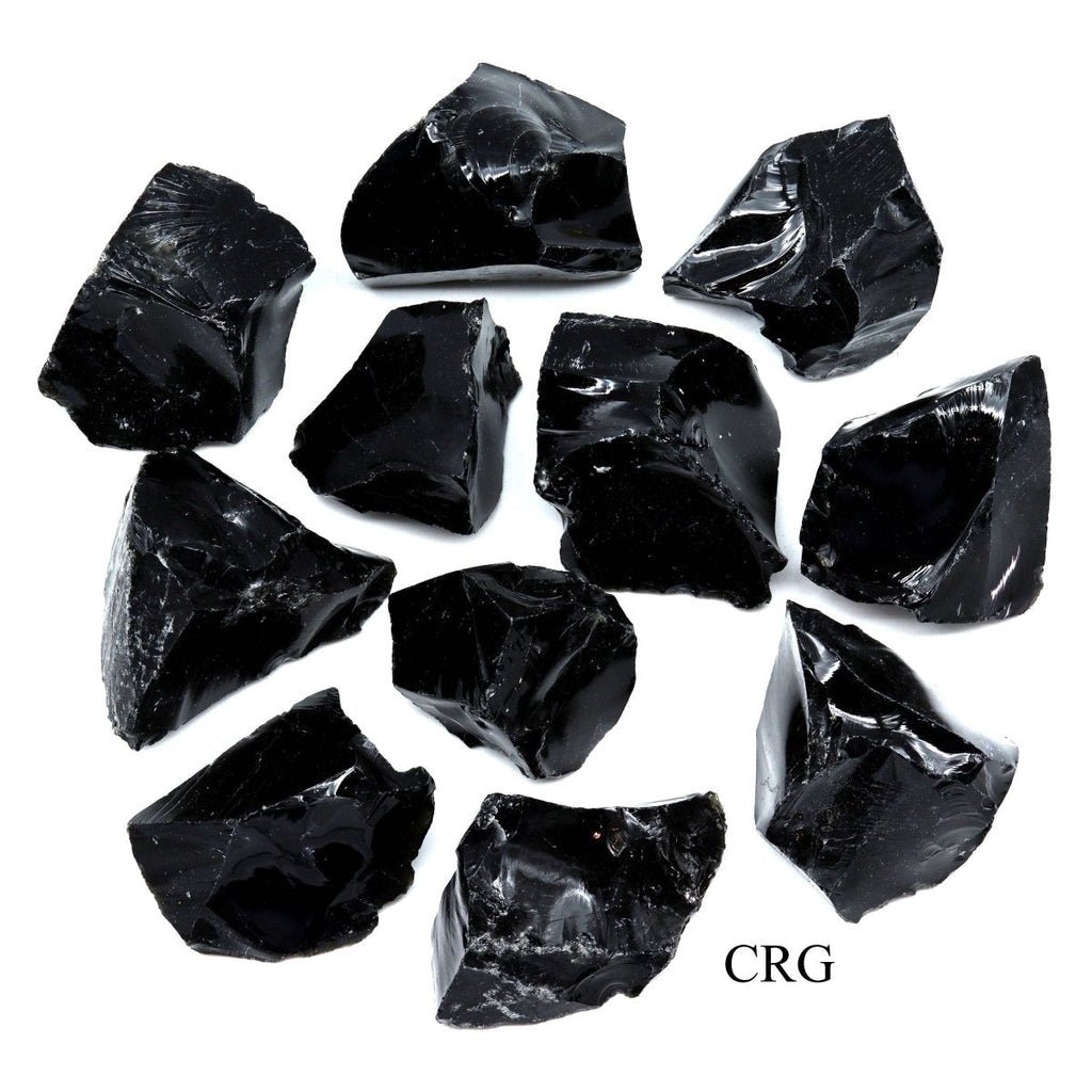 Rough Mexican Obsidian / 1-2" AVG - 1 KILO LOT