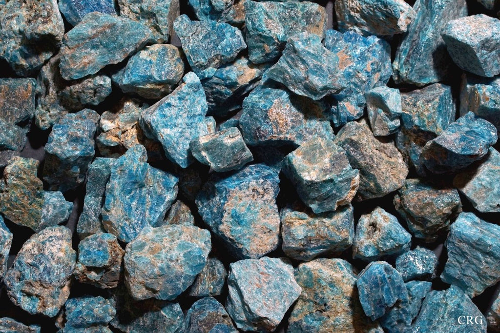 Rough Blue Apatite / 1-2" AVG - 1 KILO LOT