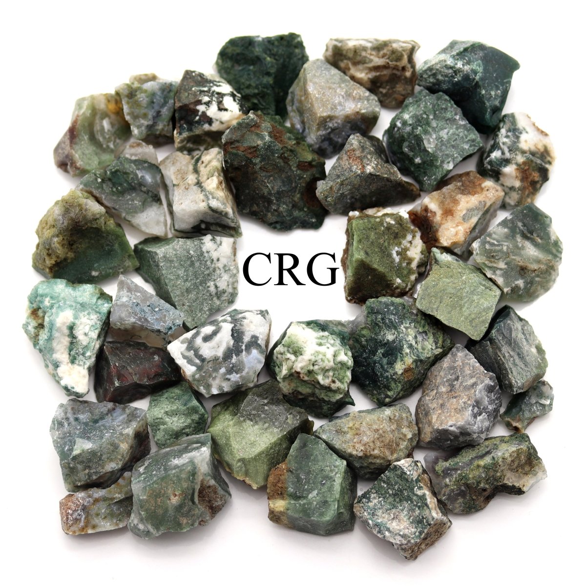 Rough Moss Agate / 25-40mm AVG - 1 KILO LOT