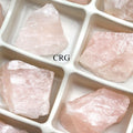 Rough Rose Quartz Flat (1-1.5 Inches) (24 Pcs) Wholesale Crystal Gemstone Lot