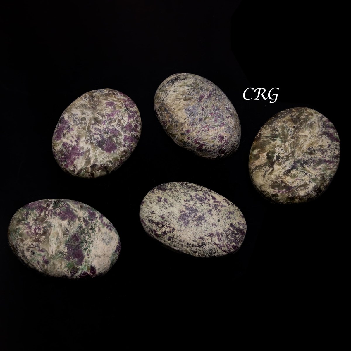 Ruby Fuchsite Cabochons (75 Grams) Mixed Sizes Bulk Wholesale Lot Crystal Minerals