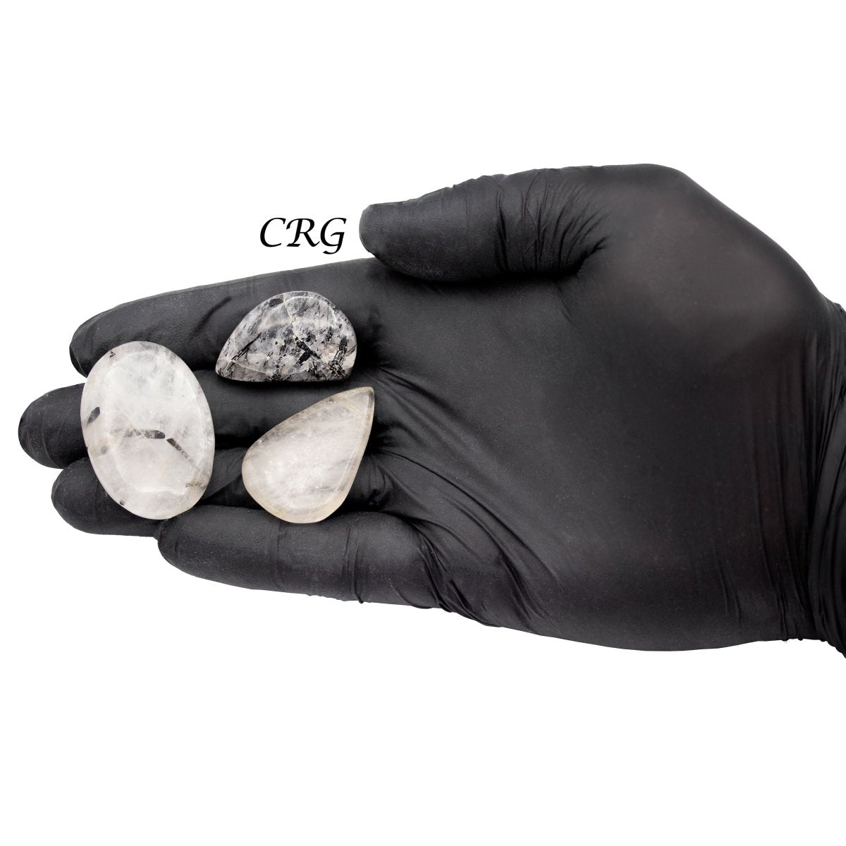 Rutilated Quartz Cabochons (75 Grams) Mixed Sizes Bulk Wholesale Lot