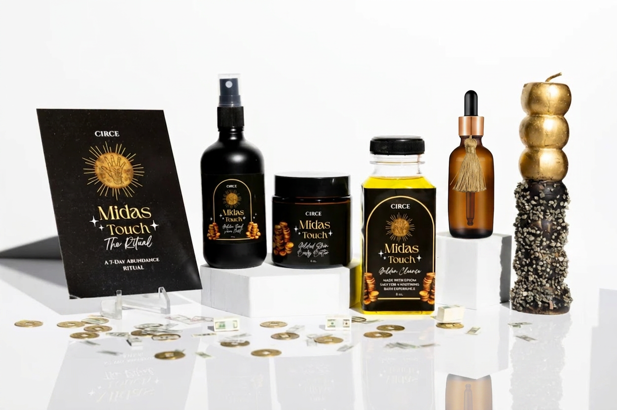 Midas Touch Gilded Anointing Oil – Amber Musk & Saffron Ritual Oil
