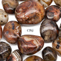 Tumbled Sardonyx Agate Eyes (1 inch)  4 OZ. LOT