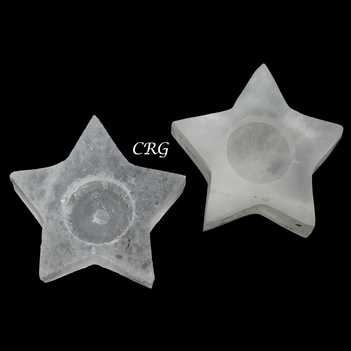 Selenite 5-Point Star Candle Holder 4 inches (1 Piece)