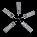 Selenite Blade Pendant with Blue Kyanite and Silver Plating 1 to 2 inches (4 Pieces)