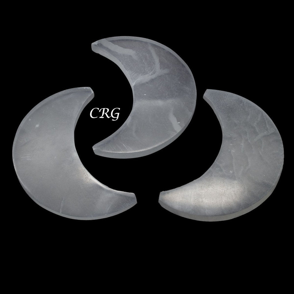 Selenite Crescent Moon Plate 14cm (1 Piece)