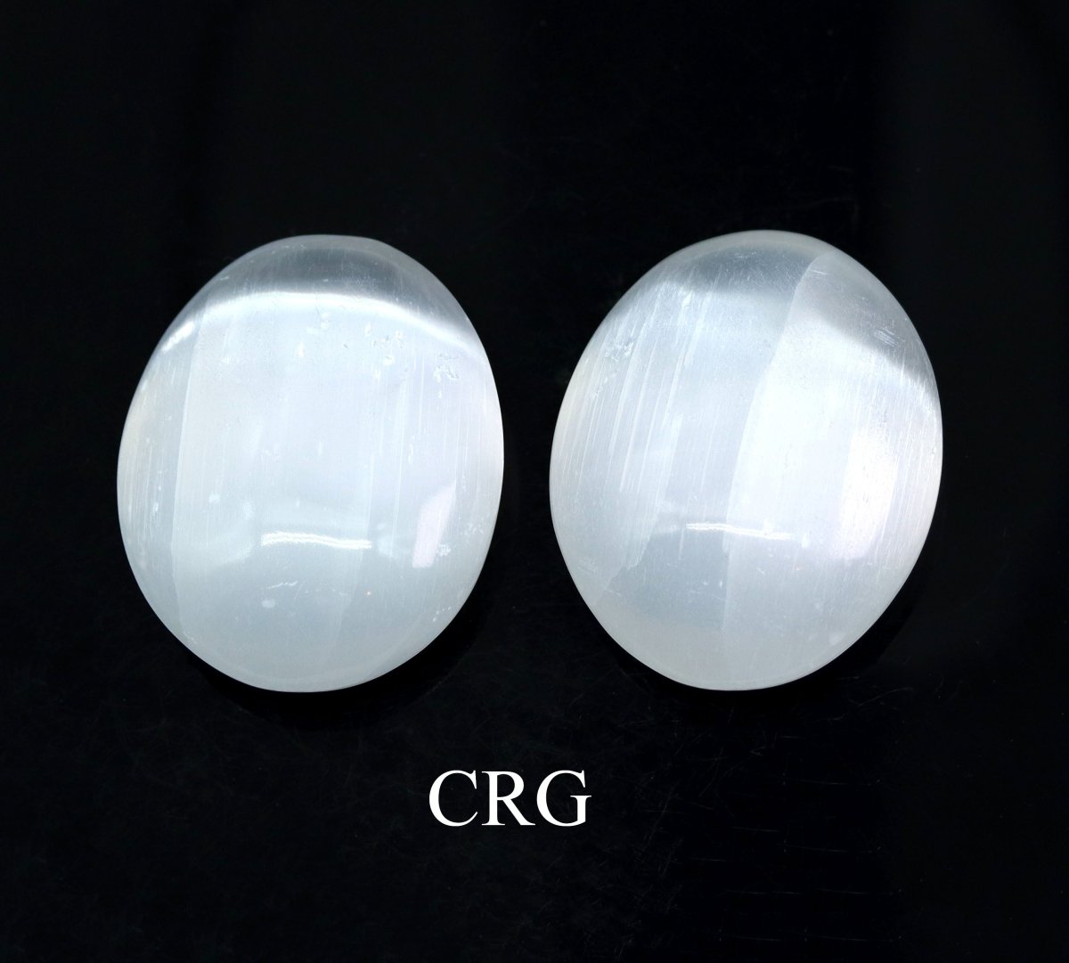 Selenite Gallet Palm Stone (4 Pieces) Size 50 to 65 mm Crystal Gemstone