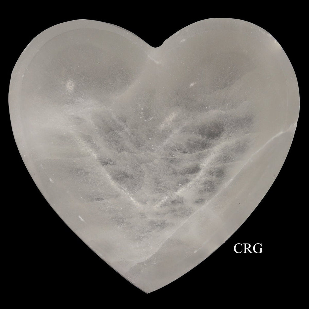 Selenite Heart Bowl 10cm (1 Piece)