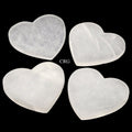 Selenite Heart Slab Plates 4 inch (2 Pieces)