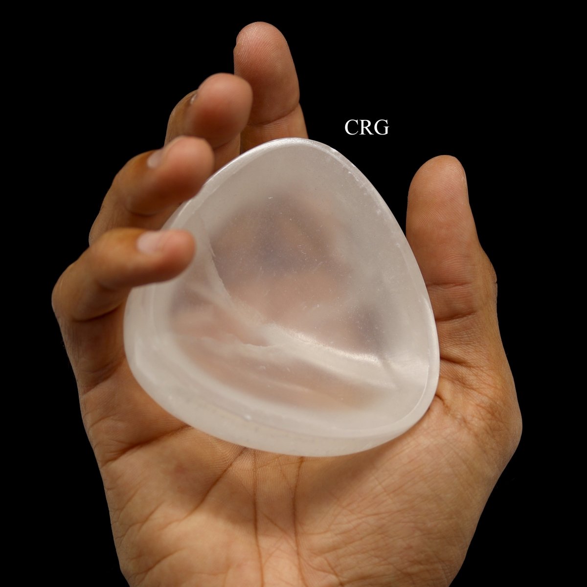 Selenite Triangle Bowl - 8 cm - QTY 1