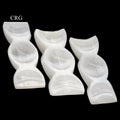 Selenite Triple Moon Bowl (1 Piece) Size 8 by 4 Inches Crystal Gemstone Decor