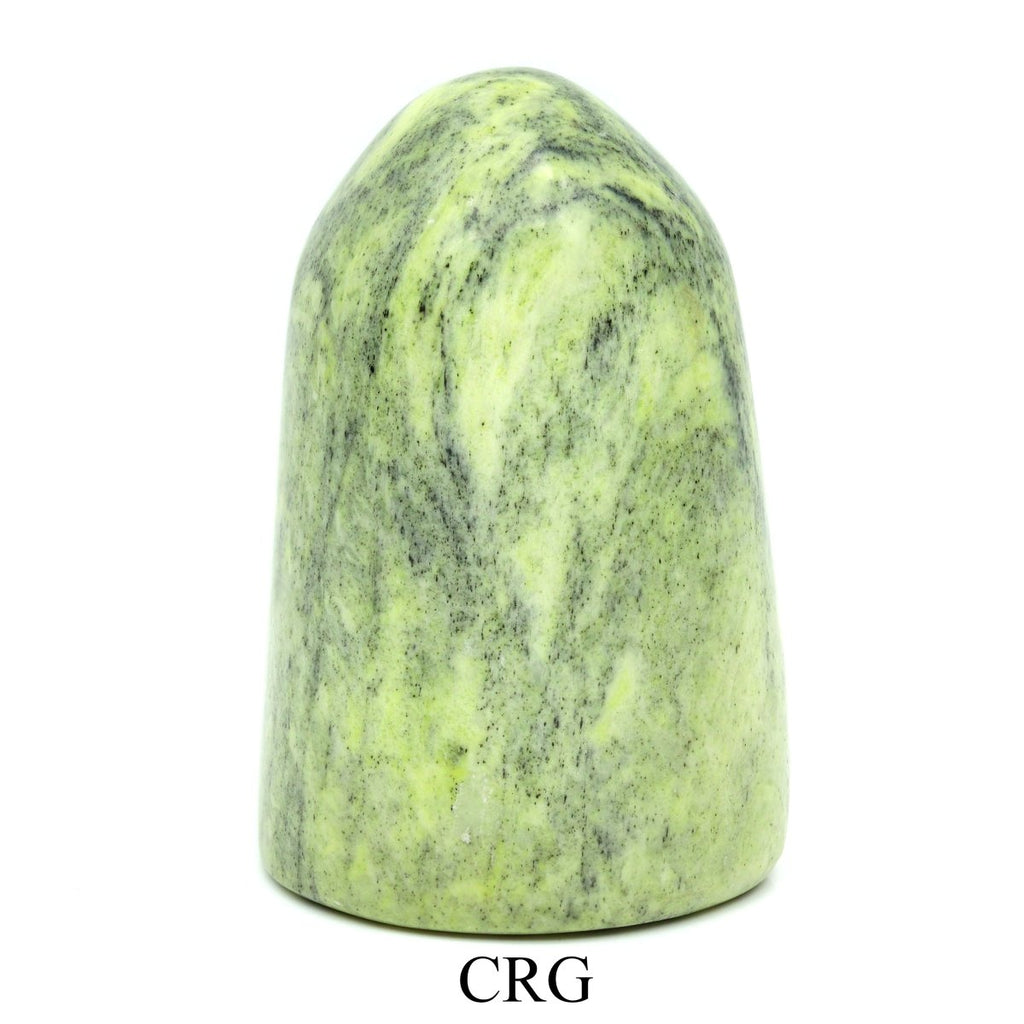 Serpentine Freeform Boulder (1 Piece) Size 3 to 5 Inches Standing Crystal Gemstone Home Decor