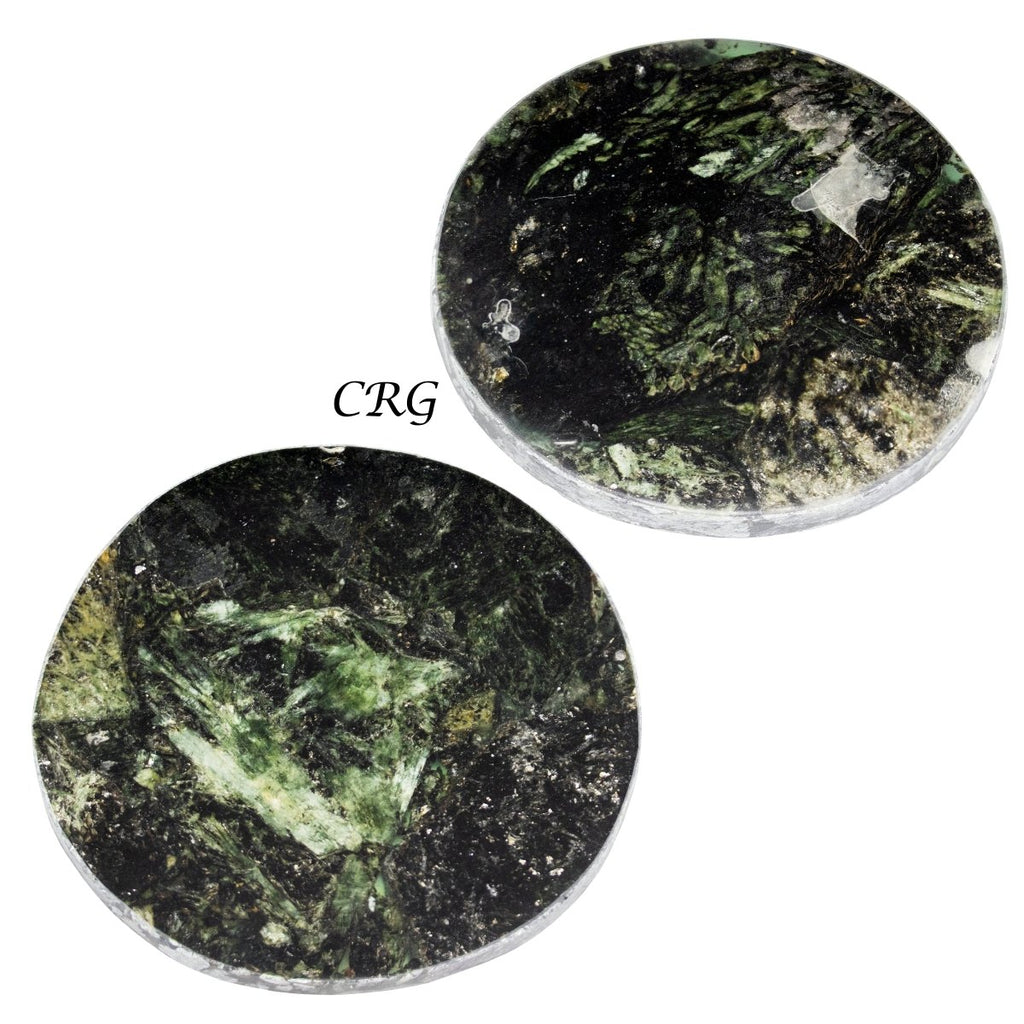 Serpentine Resin Coaster - 4" Round - QTY 1
