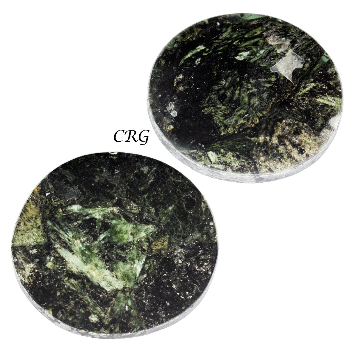 Serpentine Resin Coaster - 4" Round - QTY 1