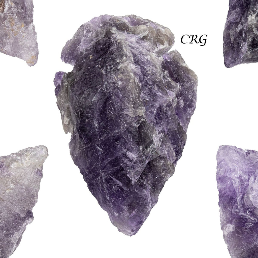 Set of 10 - Amethyst Arrowhead