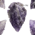 Set of 10 - Amethyst Arrowhead