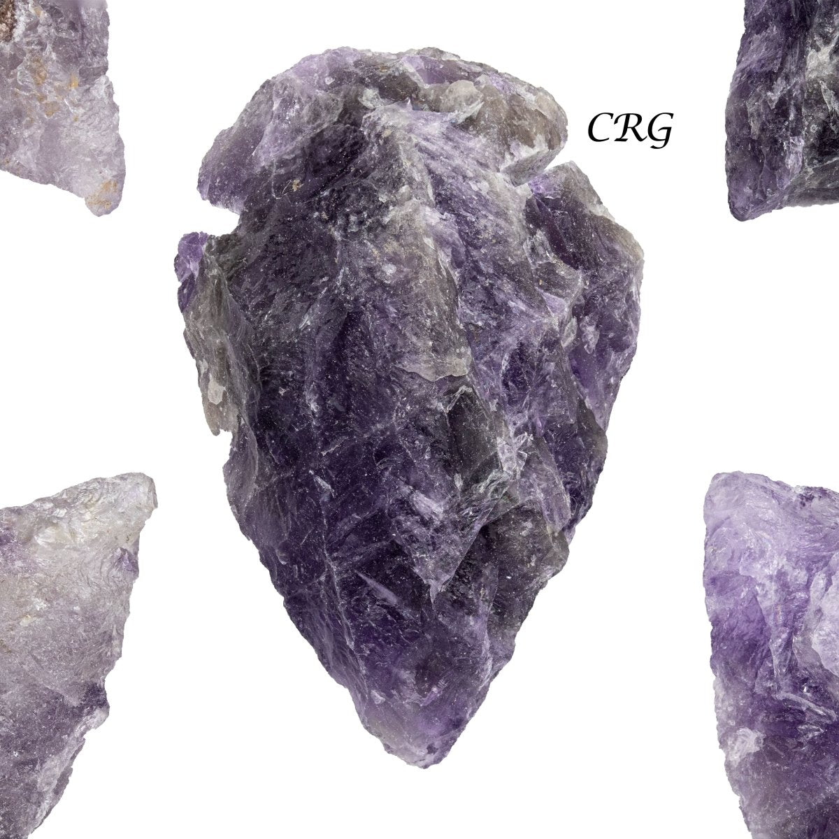 Set of 10 - Amethyst Arrowhead