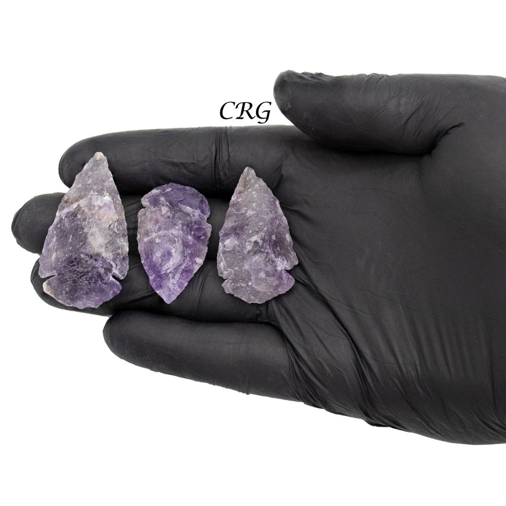 Set of 10 - Amethyst Arrowhead