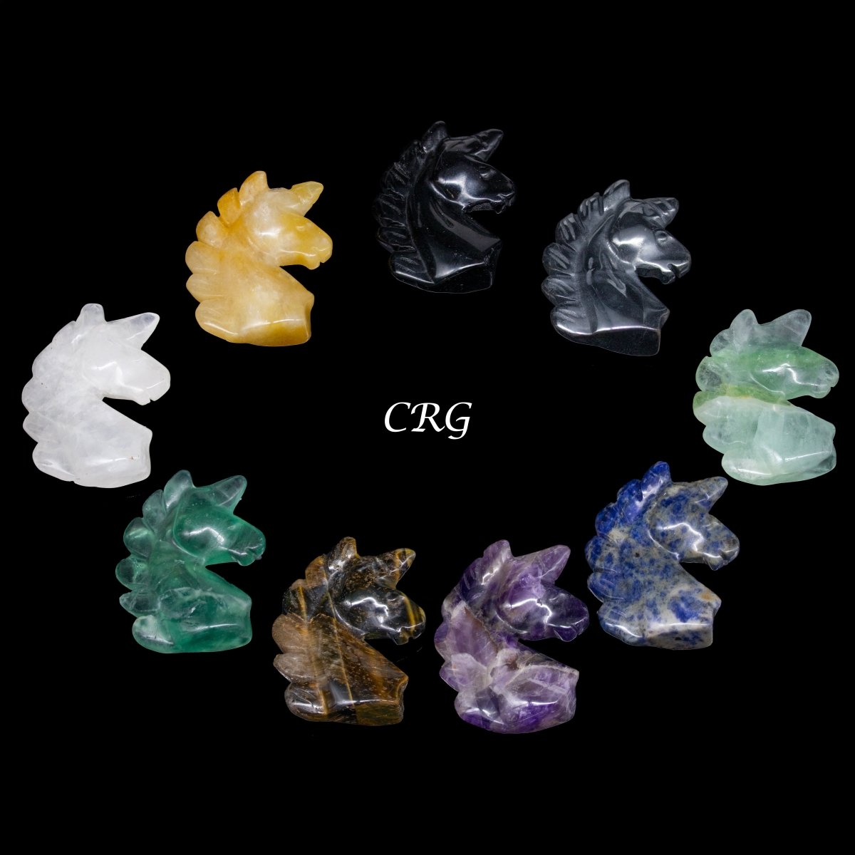 Mixed Stone Unicorns - 2" - SET OF 10