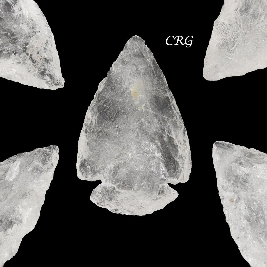 Set of 10 - Natural Quartz Arrowhead