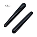 SET OF 2 - Black Obsidian Massage Wands / 3-5" AVG