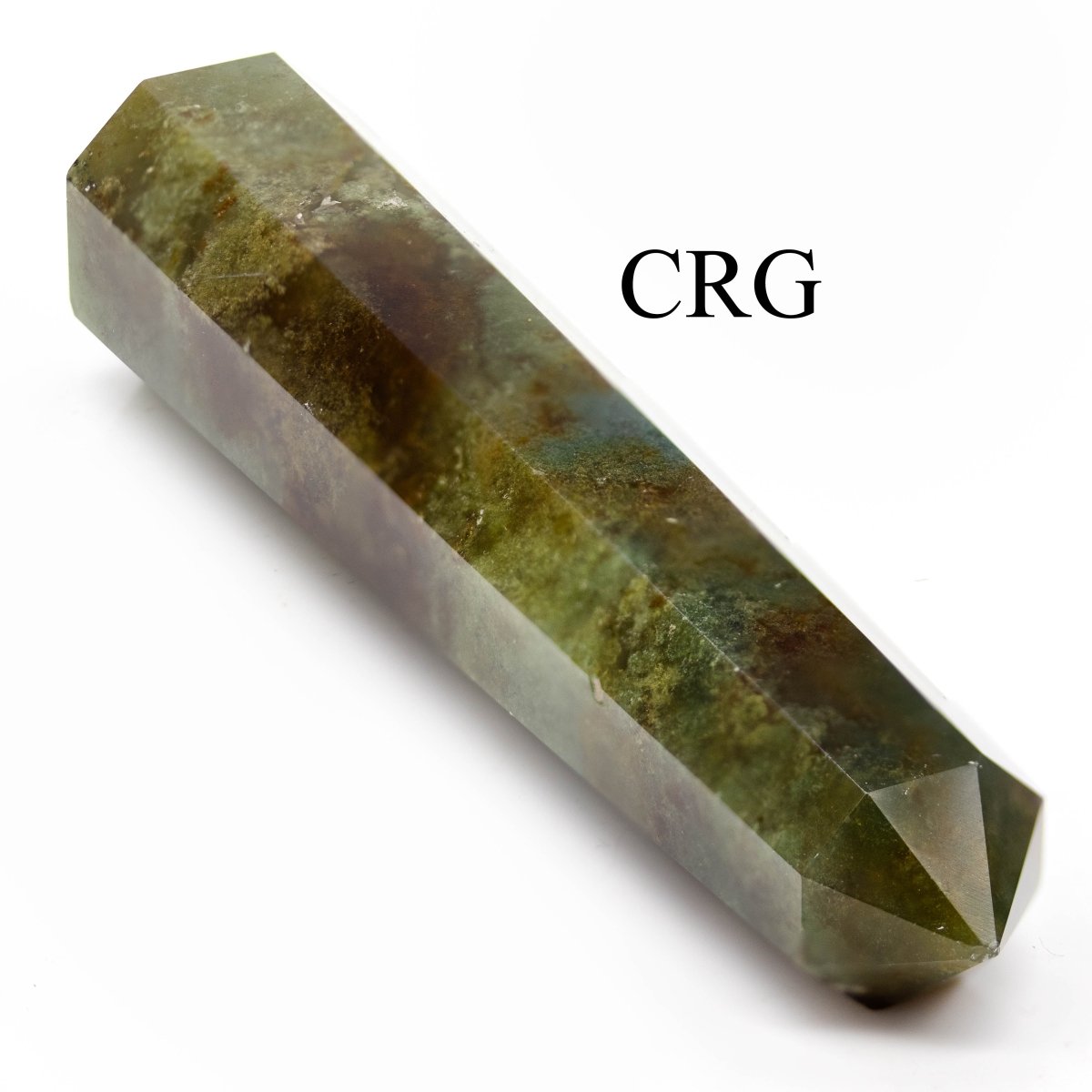 SET OF 2 - Bloodstone Mixed Shaped Towers / 3-5" Avg